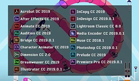 Adobe CC 2019 Win/Mac 大师版v9.9 + 单独破解软件