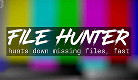 File Hunter AE工程模板素材丢失文件快速查找自动链接AE脚本